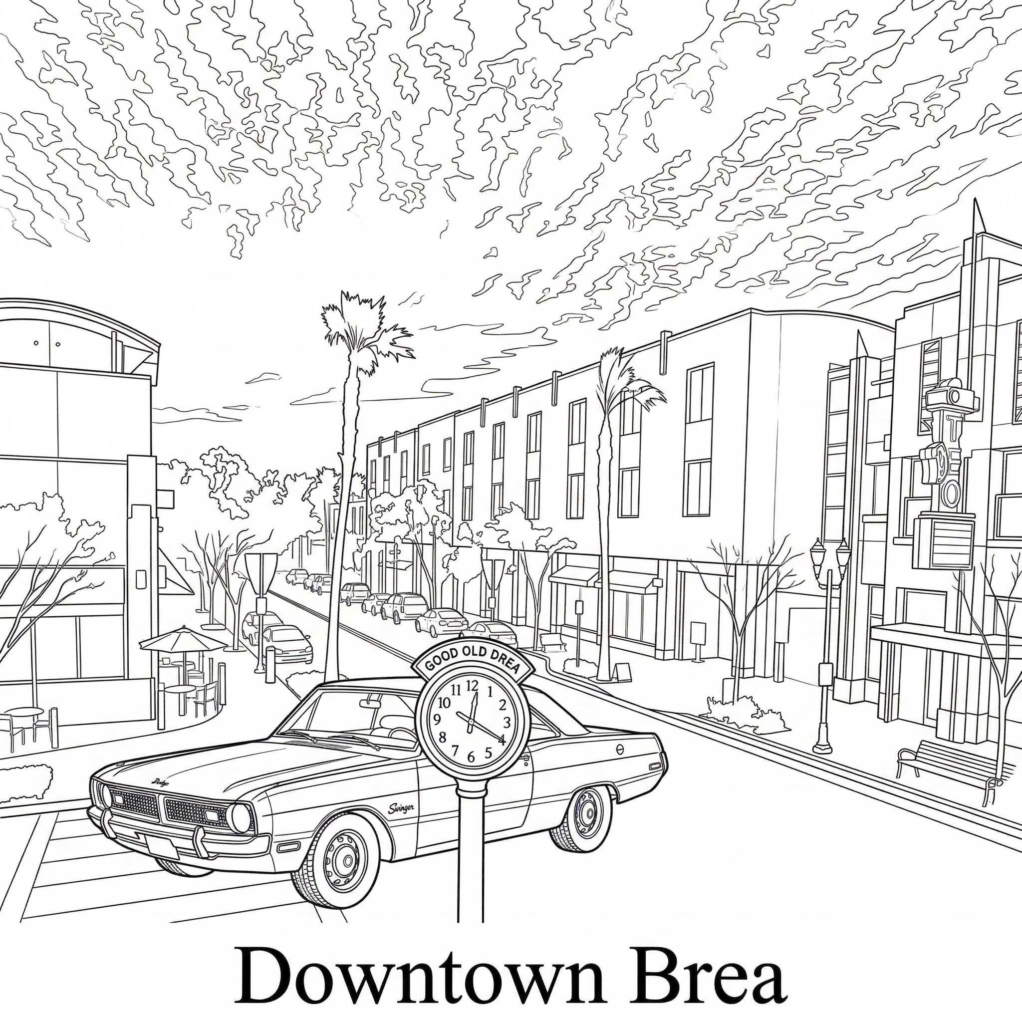 Brea city landmark illustration - Janus Pest Management serves Brea CA