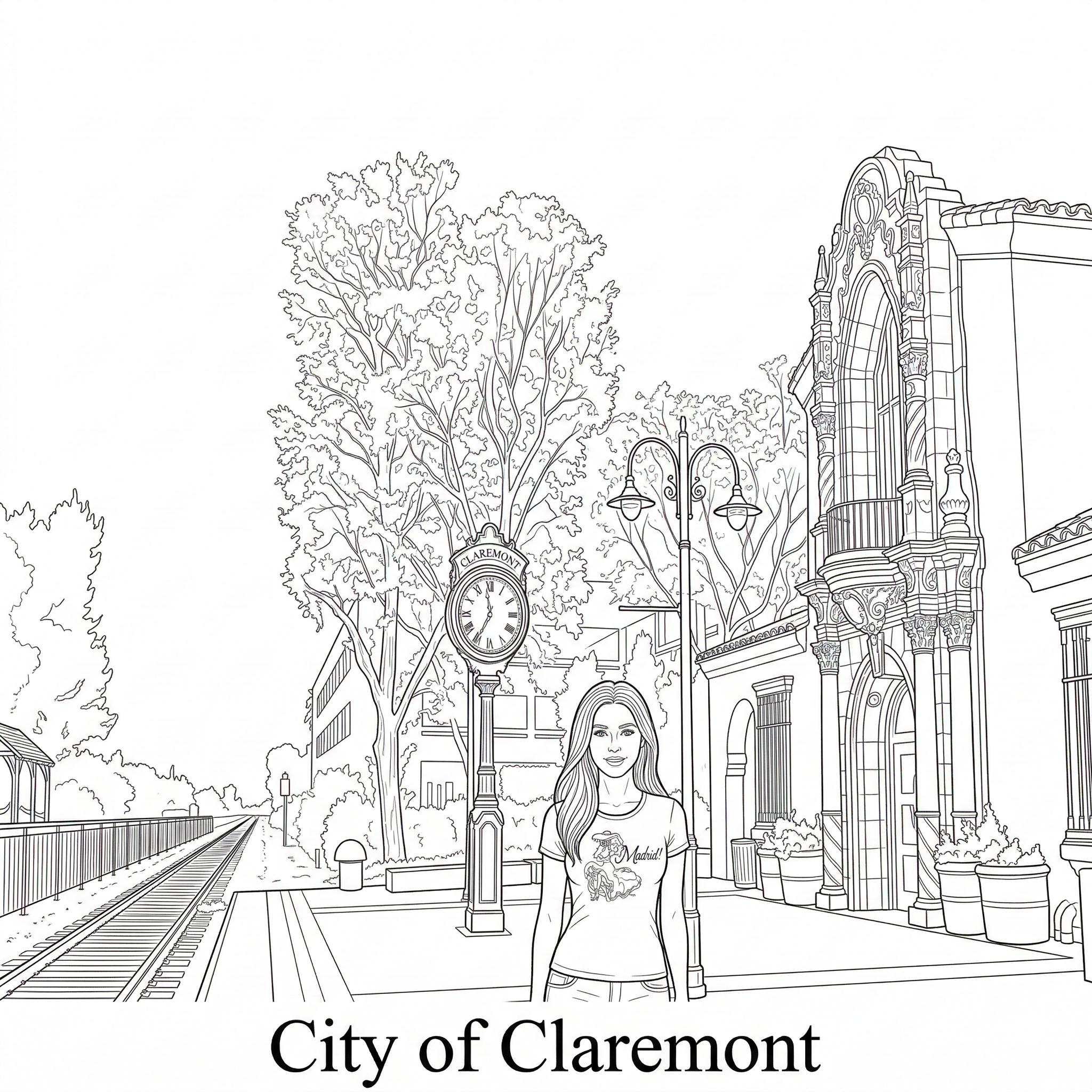Claremont city landmark illustration - Janus Pest Management serves Claremont CA