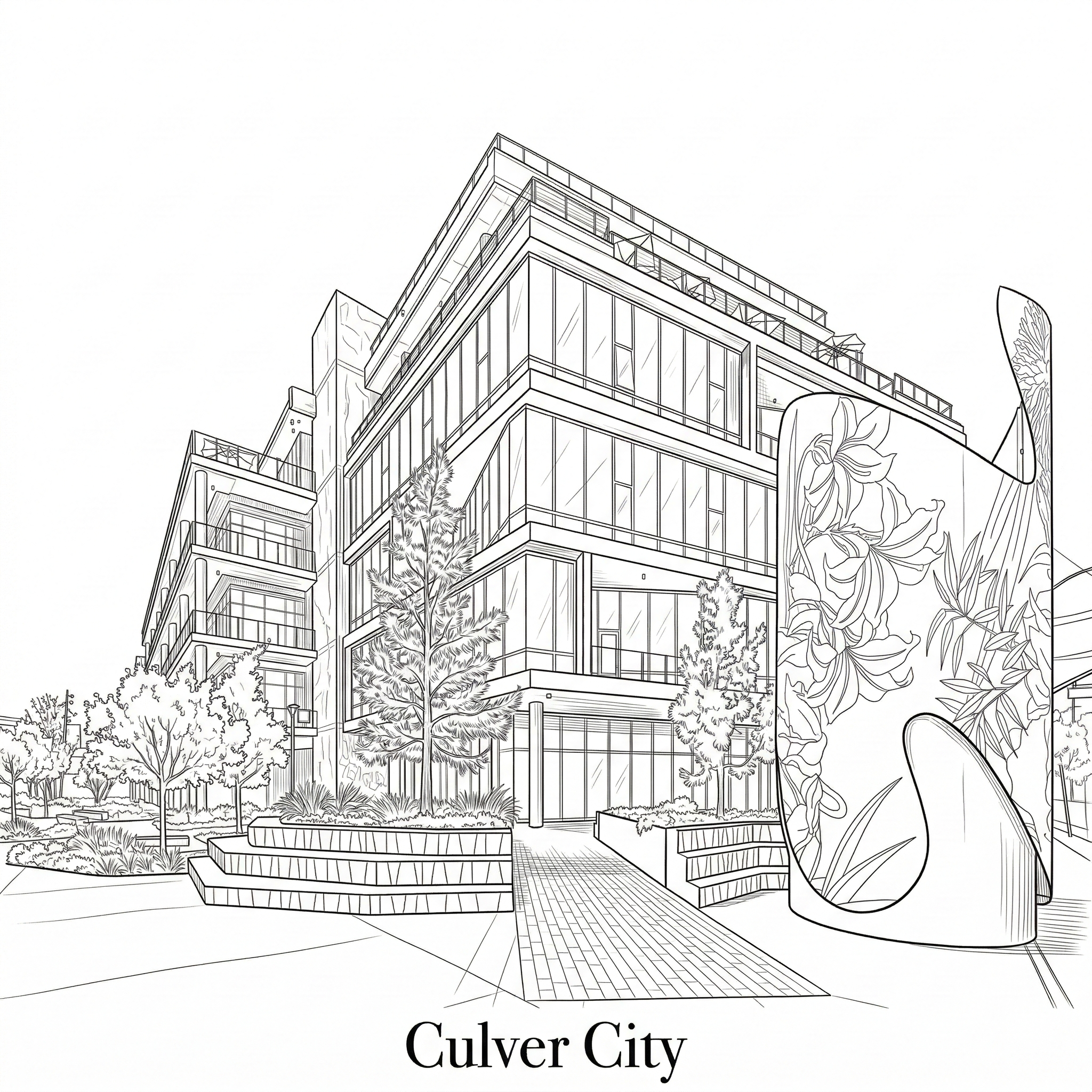 Culver City landmark illustration - Janus Pest Management serves Culver City CA