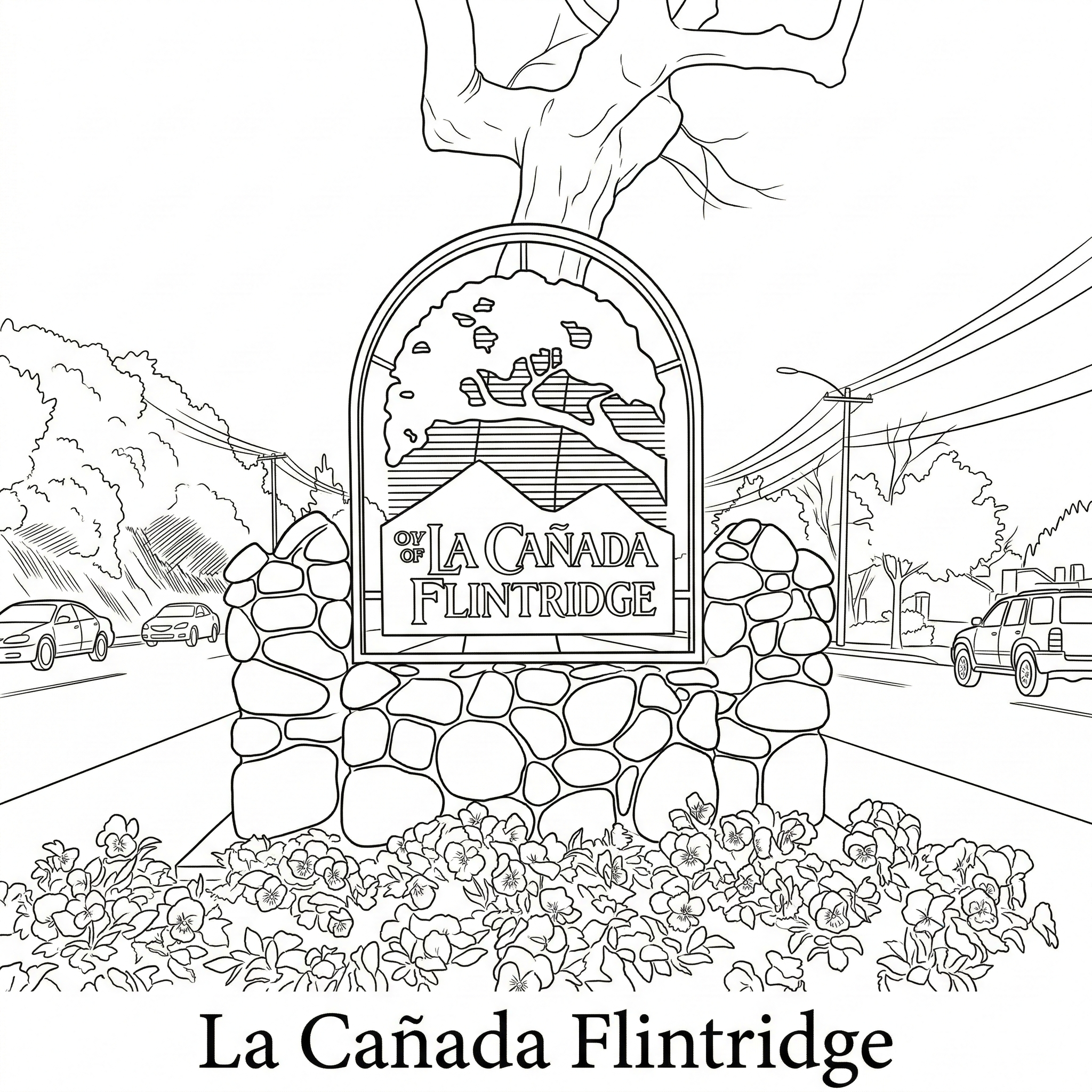 La Cañada Flintridge city landmark illustration - Janus Pest Management serves La Cañada Flintridge CA