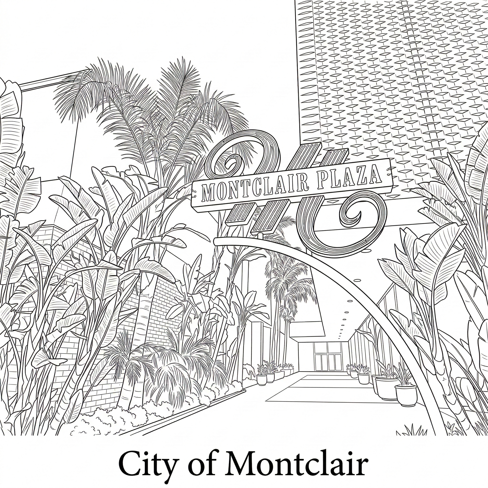Montclair city landmark illustration - Janus Pest Management serves Montclair CA
