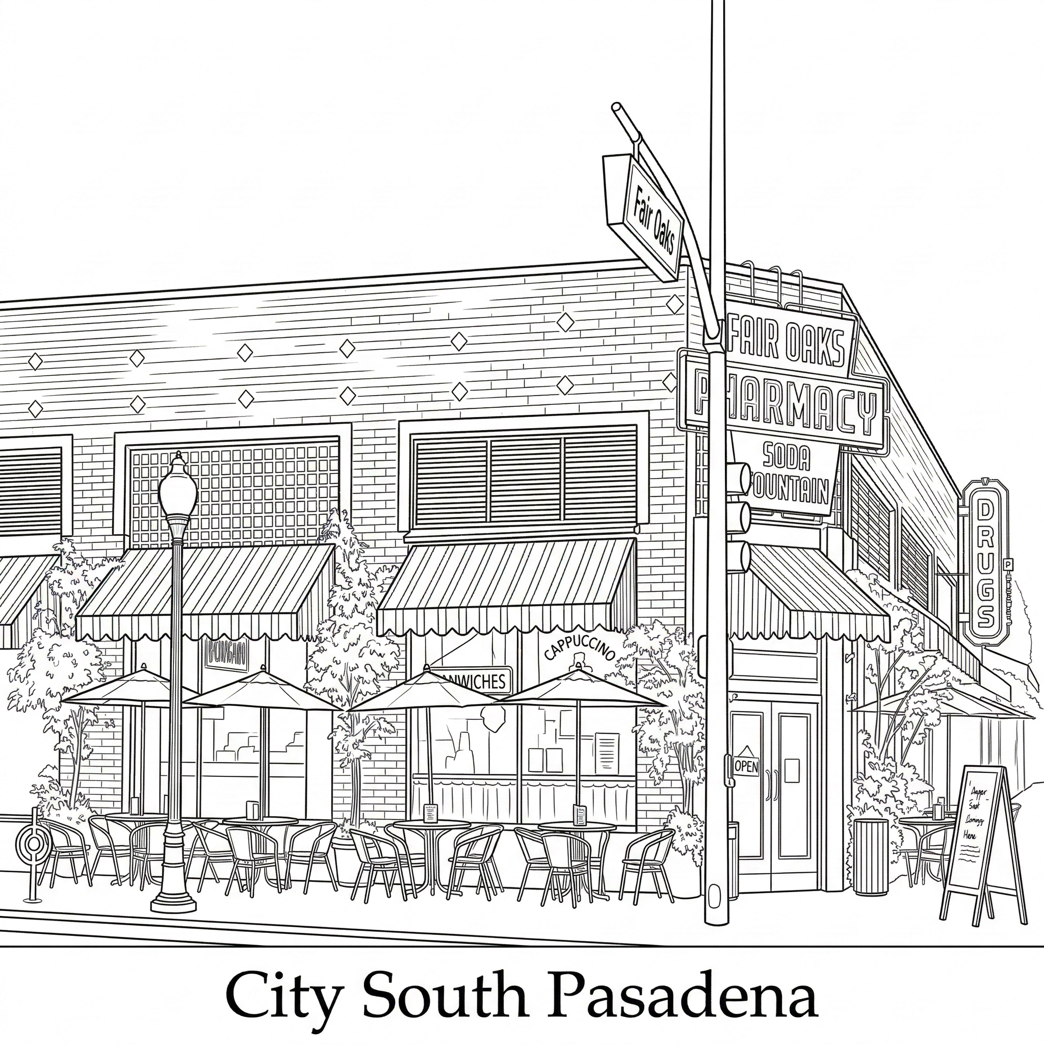 South Pasadena city landmark illustration - Janus Pest Management serves South Pasadena CA