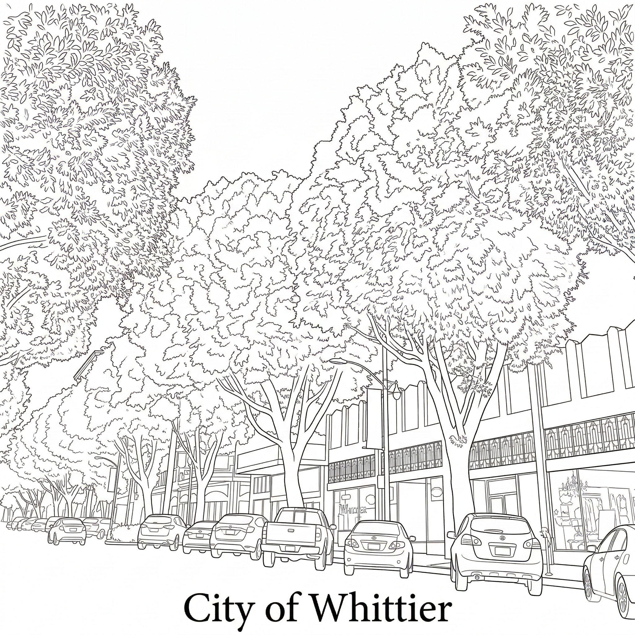 Whittier city landmark illustration - Janus Pest Management serves Whittier CA